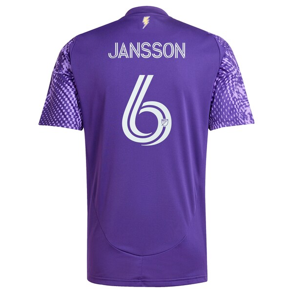 Robin Jansson Orlando City SC adidas 2025 Perfect Storm Replica Player Jersey - Purple - Image 3