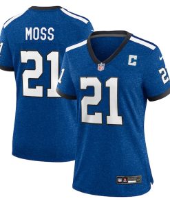 Zack Moss Indianapolis Colts Nike Women's Indiana Nights Alternate Game Jersey - Royal/Royal