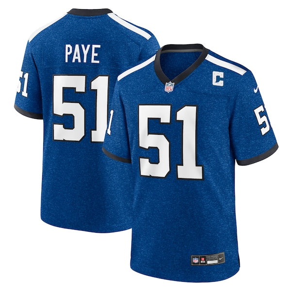 Kwity Paye Indianapolis Colts Nike Indiana Nights Alternate Game Jersey - Royal/Royal - Image 2