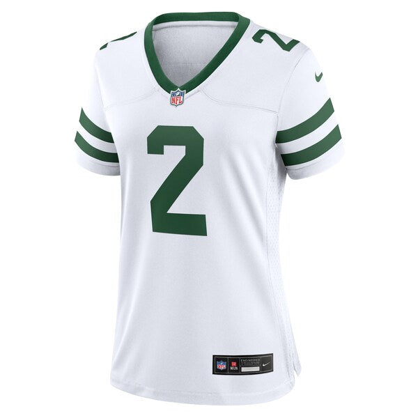 Zach Wilson New York Jets Nike Women's Player Jersey - White/Black/Green - Image 3
