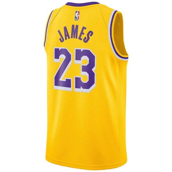 LeBron James Los Angeles Lakers Nike Swingman Player Jersey Gold - Icon Edition - Image 3