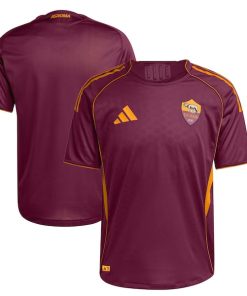 AS Roma adidas 2025/26 Home Authentic Jersey - Red