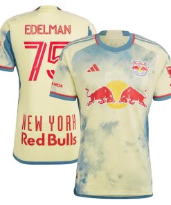 Daniel Edelman New York Red Bulls adidas 2023 Daniel Patrick Kit Authentic Jersey - Yellow