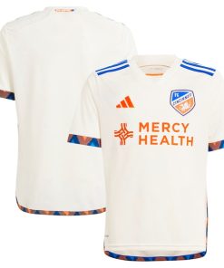 FC Cincinnati adidas Youth 2024 The Canvas Kit Replica Jersey - White