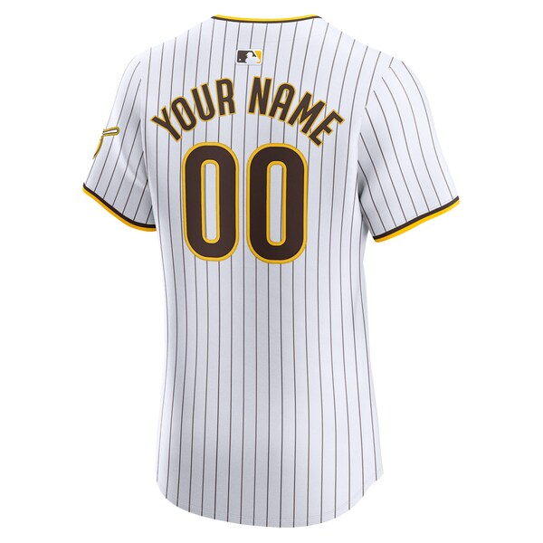 San Diego Padres Nike Home Elite Custom Jersey - White - Image 2