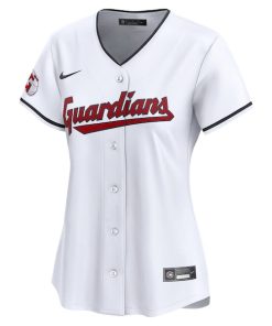 Alternative view of Cleveland Guardians Nike Women's 2024 Jackie Robinson Day Home Limited Jersey?¨C White
