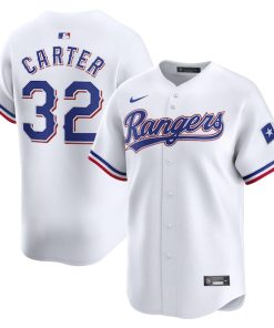 Evan Carter Texas Rangers Nike Home Limited Player Jersey - White