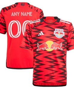 New York Red Bulls adidas Youth 2024 Legacy Replica Custom Jersey?¨C Red