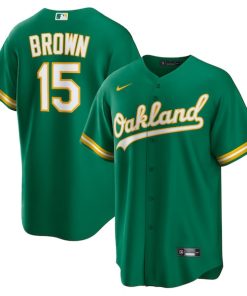 Seth Brown Oakland Athletics Nike Alternate Replica Jersey - Kelly Green/White