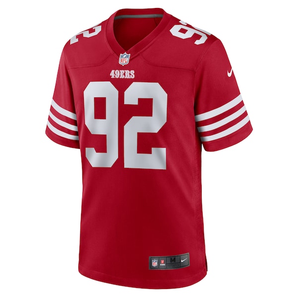 Chase Young San Francisco 49ers Nike Game Jersey - Scarlet - Image 2