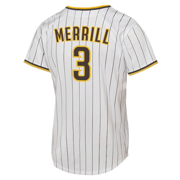 Jackson Merrill San Diego Padres Nike Youth Home Replica Jersey - White - Image 3