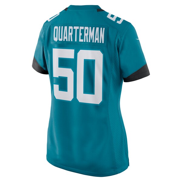 Shaquille Quarterman Jacksonville Jaguars Nike Women's Game Jersey - Teal/Black - Image 4