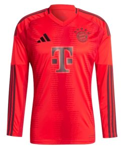 Alternative view of Thomas M¨¹ller Bayern Munich adidas 2024/25 Home Replica Long Sleeve Player Jersey - Red