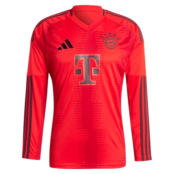 Thomas M¨¹ller Bayern Munich adidas 2024/25 Home Replica Long Sleeve Player Jersey - Red - Image 2