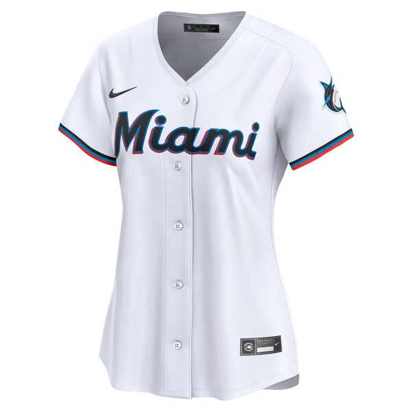 Miami Marlins Nike Women's Home Limited Custom Jersey - White - Image 2