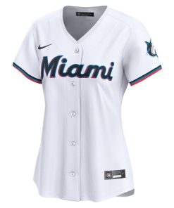 Alternative view of Miami Marlins Nike Women's Home Limited Jersey - White