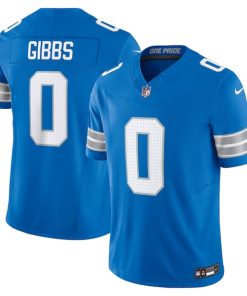 Jahmyr Gibbs Detroit Lions Nike Vapor F.U.S.E. Limited Jersey - Blue/Black/White