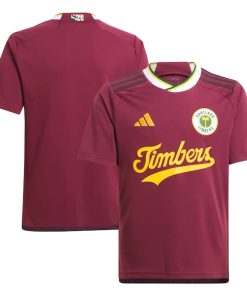 Portland Timbers adidas Youth 2024 Archive Replica Jersey - Red