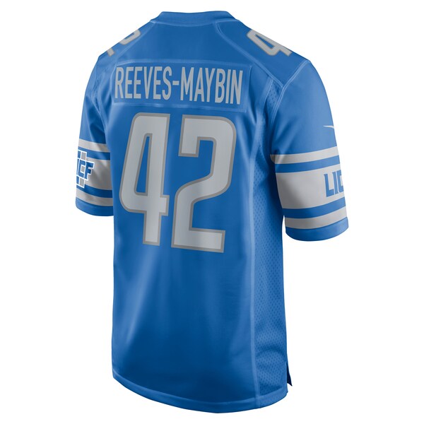 Jalen Reeves-Maybin Detroit Lions Nike Game Jersey - Blue - Image 3