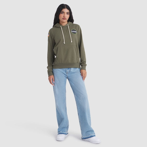Seattle Seahawks Nike Women's 2025 Salute to Service Sideline Standard Issue Dri-FIT Hoodie - Olive - Image 3