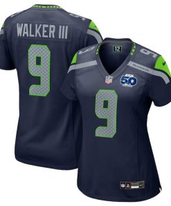 Kenneth Walker III Seattle Seahawks Nike Women's 50th Season Game Jersey - College Navy/Royal