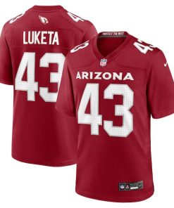 Jesse Luketa Arizona Cardinals Nike Team Game Jersey -  Cardinal