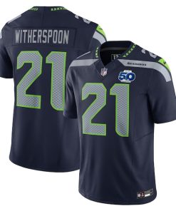 Alternative view of Devon Witherspoon Seattle Seahawks Nike Team 50th Season Vapor F.U.S.E. Limited Jersey - College Navy/Royal