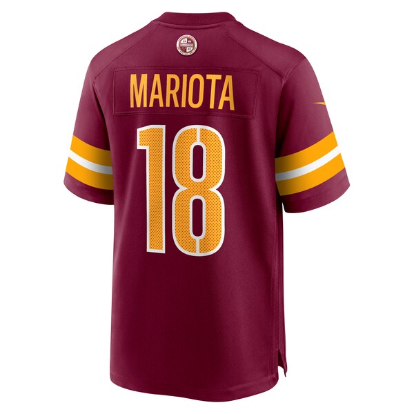 Marcus Mariota Washington Commanders Nike Game Jersey - Burgundy - Image 3