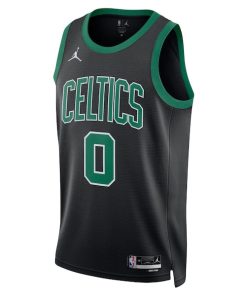 Alternative view of Jayson Tatum Boston Celtics Jordan Brand Unisex Swingman Jersey - Statement Edition - Black