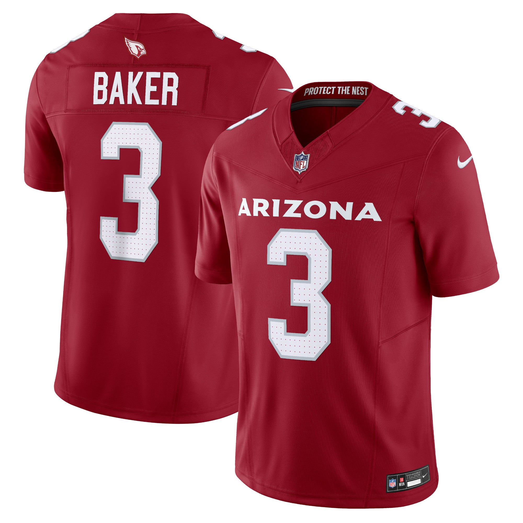Budda Baker Arizona Cardinals Nike Vapor F.U.S.E. Limited Jersey - White/Cardinal - Image 5