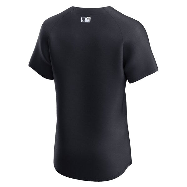 New York Yankees Nike Alternate Elite Jersey - Black - Image 4