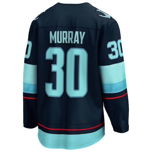 Matt Murray Seattle Kraken Home Breakaway Jersey - Deep Sea Blue - Image 3