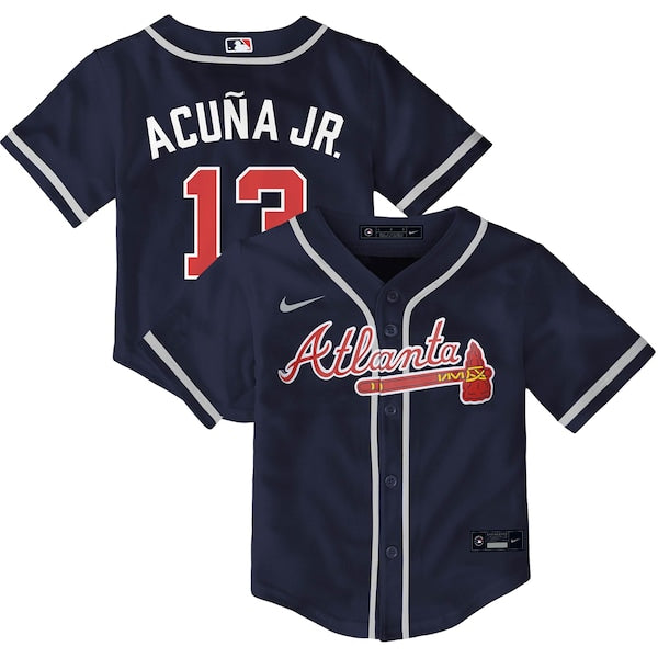Ronald Acu?a Jr. Atlanta Braves Nike Toddler Alternate Replica Player Jersey - Navy
