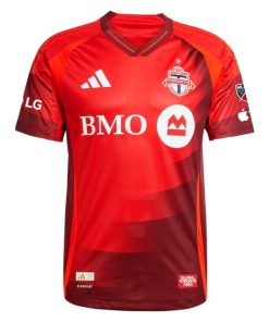 Alternative view of Toronto FC adidas 2025 Club Kit Authentic Custom Jersey - Red