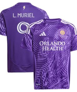 Luis Muriel Orlando City SC adidas Youth 2025 Perfect Storm Replica Player Jersey - Purple