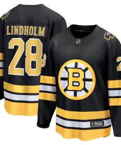 Elias Lindholm Boston Bruins  Home Breakaway Player Jersey - Black