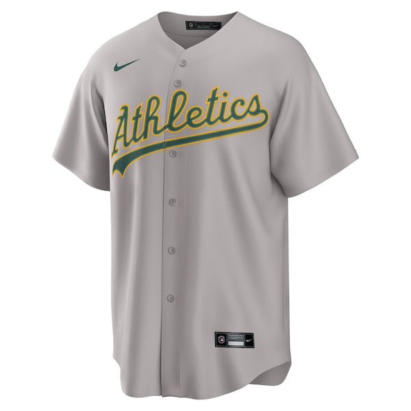 Athletics Nike Away Custom Replica 2.0 Jersey - Gray - Image 2