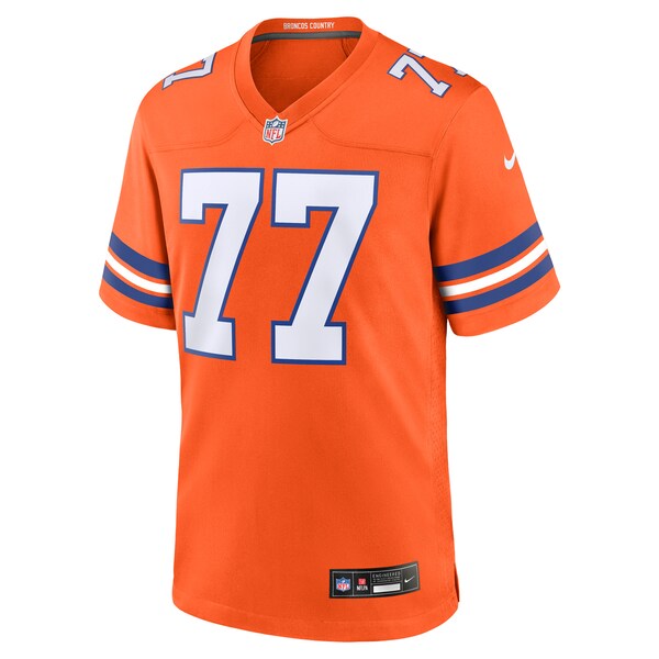 Quinn Meinerz Denver Broncos Nike Mile High Collection 1977 Throwback Player Game Jersey - Orange - Image 3