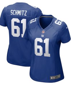 John Michael Schmitz New York Giants Nike Women's Team Game Jersey -  Royal