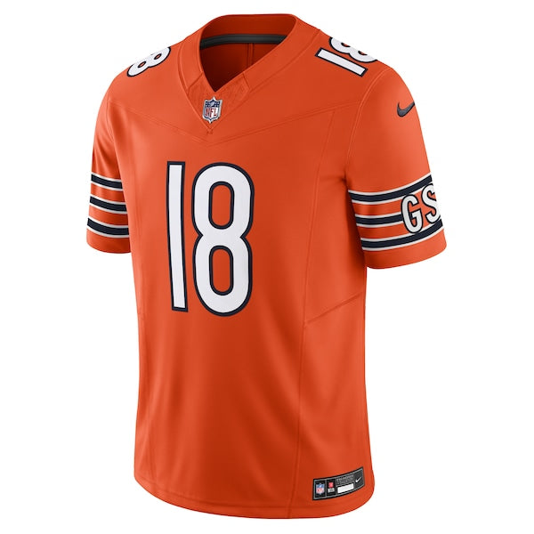 Caleb Williams Chicago Bears Nike Vapor F.U.S.E. Limited Jersey - Orange/White/Navy - Image 4