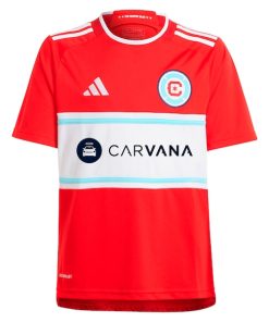 Alternative view of Xherdan Shaqiri Chicago Fire adidas Youth 2024 Return To Red Replica Player Jersey?¨C Red