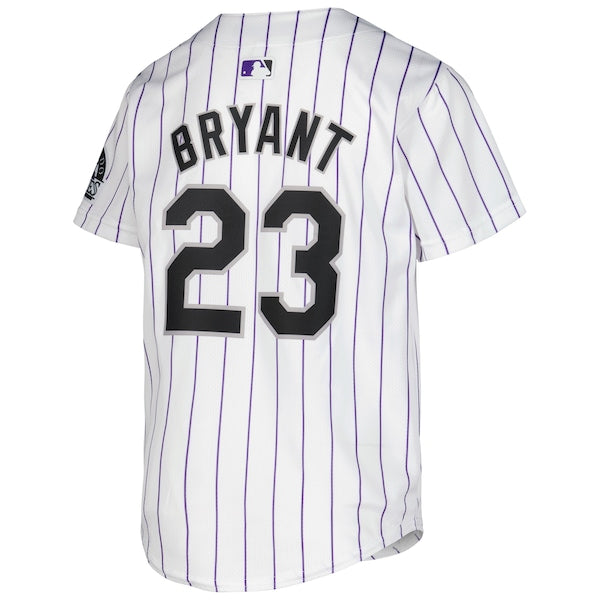 Kris Bryant Colorado Rockies Nike Youth Home Limited Player Jersey - White - Image 3
