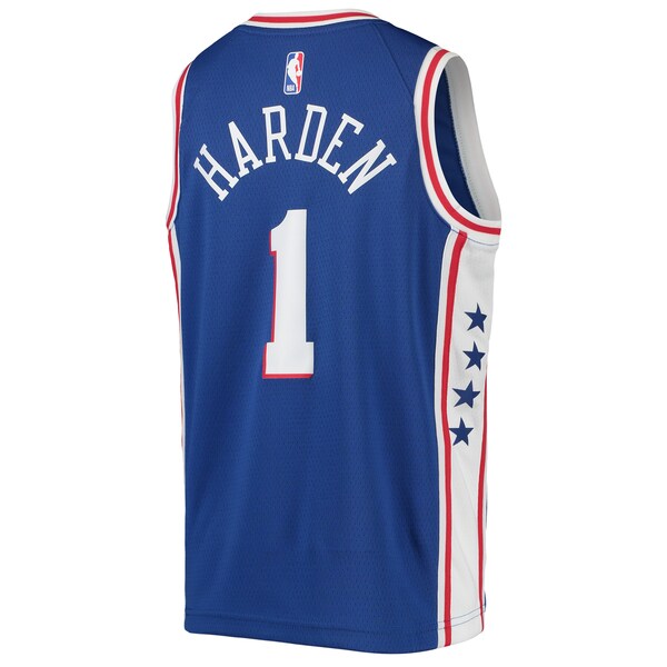 James Harden Philadelphia 76ers Nike Youth Swingman Jersey - Icon Edition - Royal - Image 3