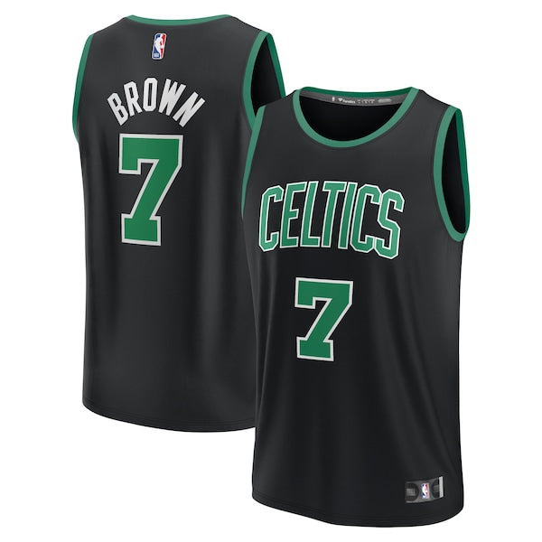 Jaylen Brown Boston Celtics Youth Fast Break Replica Player Jersey - Statement Edition - Black