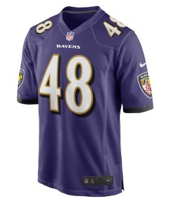 Alternative view of Jeremiah Moon Baltimore Ravens Nike Game Player Jersey - Purple