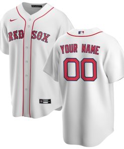 Boston Red Sox Nike Home Replica Custom Jersey - White