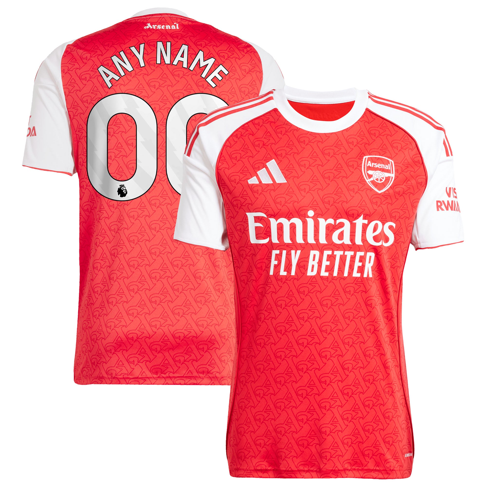 Arsenal adidas 2025/26 Away Replica Custom Jersey - Blue/Red - Image 5