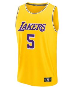 Alternative view of Deandre Ayton Los Angeles Lakers  Youth Fast Break Replica Player Jersey - Icon Edition - Gold