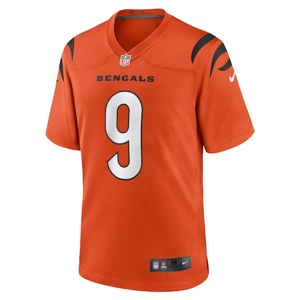 Joe Burrow Cincinnati Bengals Nike Alternate Game Jersey - Orange - Image 2