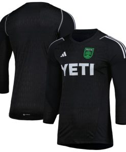 Austin FC adidas 2024 Goalkeeper Long Sleeve Replica Jersey - Black